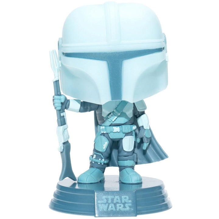 Funko Pop! Star Wars: The Mandalorian Hologram Glow - in - the - Dark Entertainment Earth Exclusive - Fundom