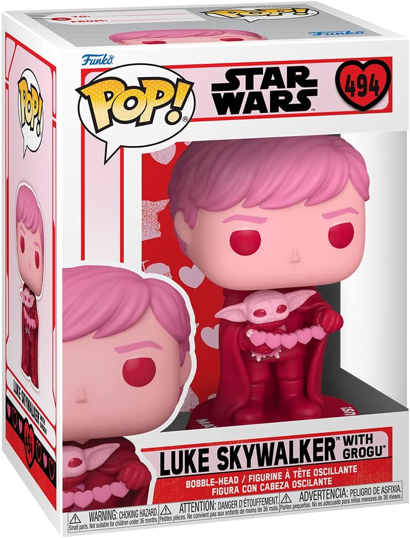 Funko Pop! Star Wars: Valentines - Luke Skywalker & Grogu Vinyl Figure - Fundom