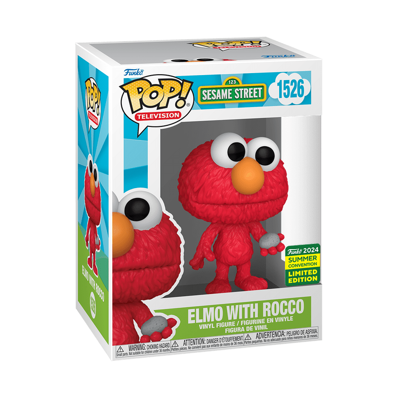 Funko Pop! Television: Sesame Street - Elmo With Rocco 1526 2024 Summer Convention - Fundom