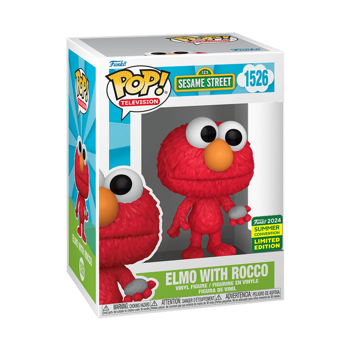 Funko Pop! Television: Sesame Street - Elmo With Rocco 1526 2024 Summer Convention - Fundom