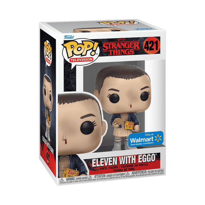 Funko Pop! Television: Stranger Things - Eleven with Eggos 421 Walmart Exclusive - Fundom