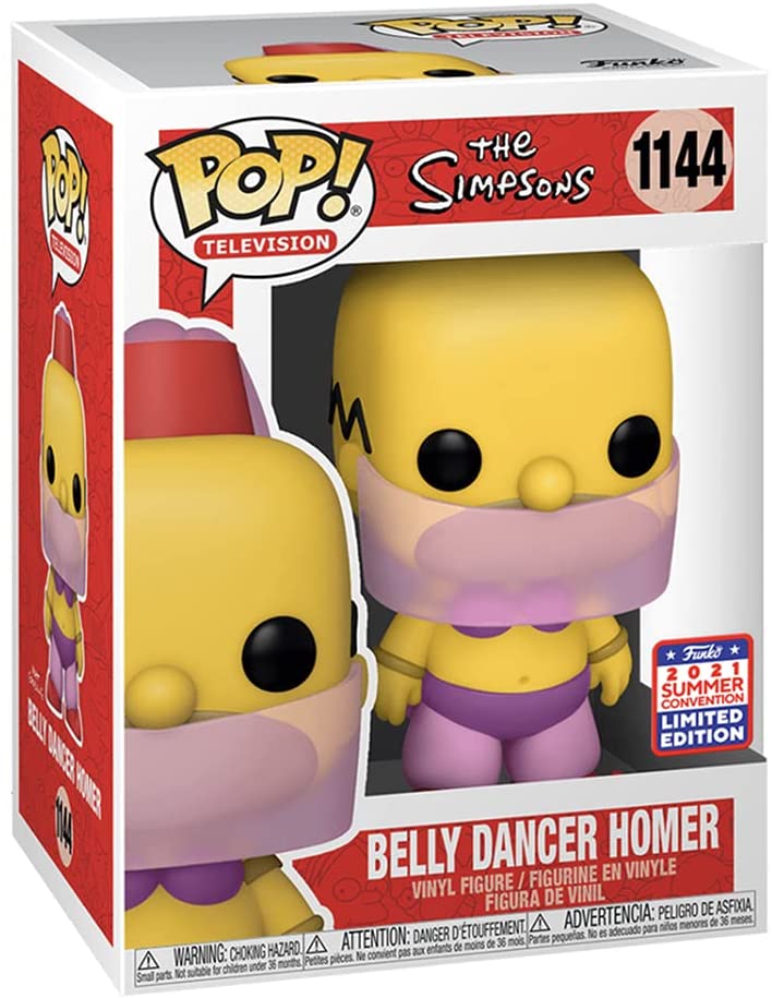 Funko Pop! The Simpsons Belly Dancer Homer 2021 Exclusive Vinyl Figure - Fundom