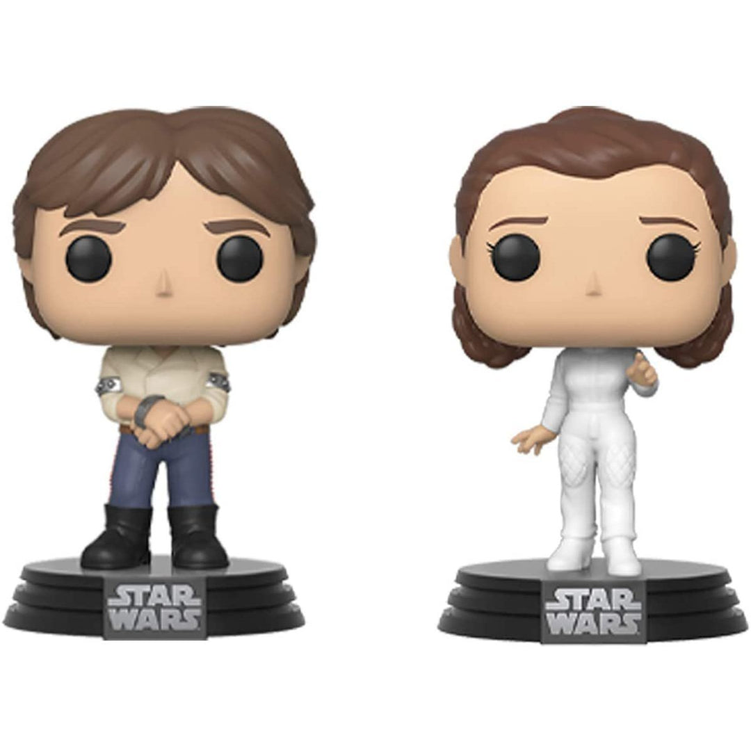 Funko Pop! The Star Wars: Empire Strikes - Han Solo & Leia 2 - Pack - Fundom