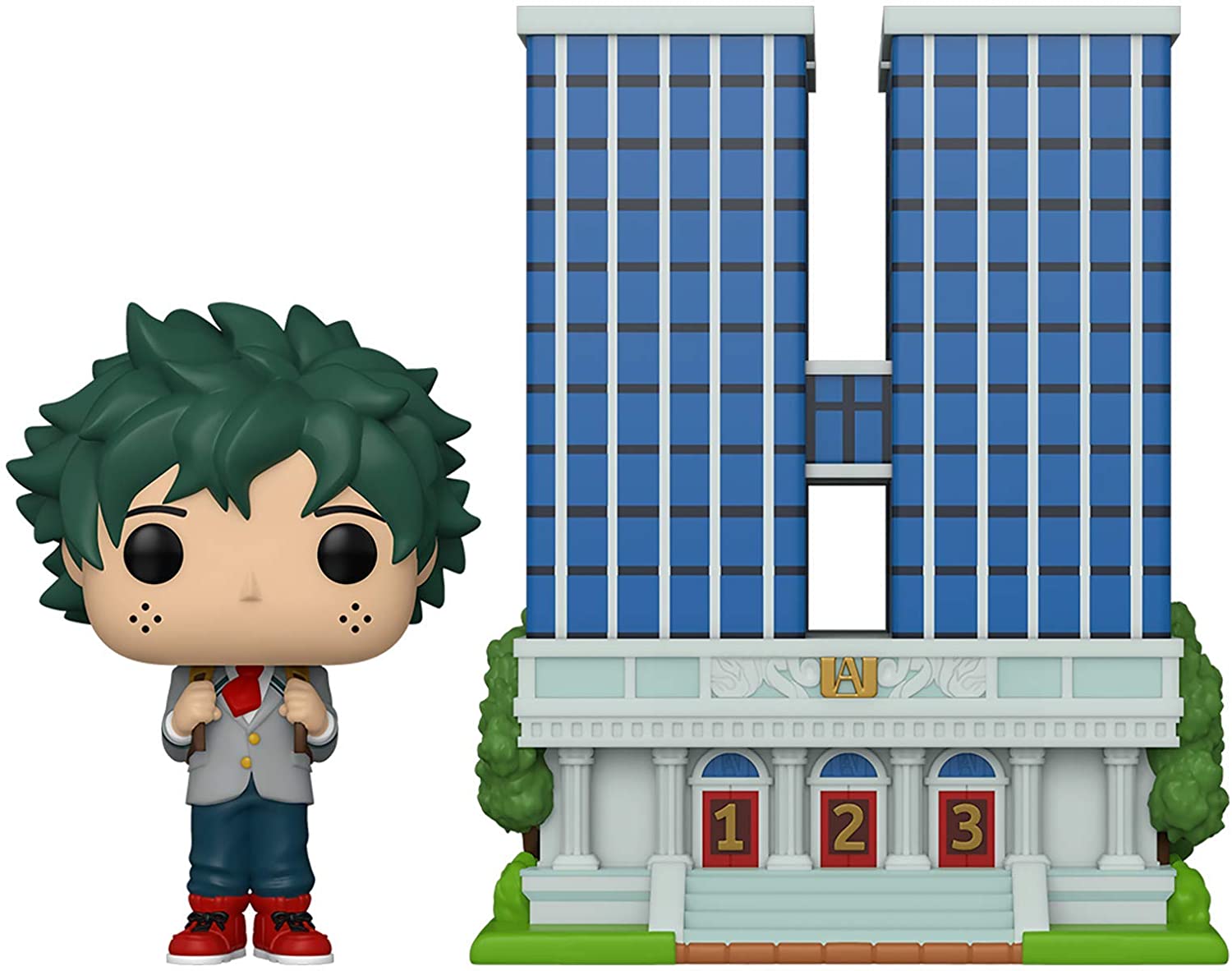 Funko Pop! Town: My Hero Academia - U.A. High School with Deku in Uniform Vinyl Figure - Fundom