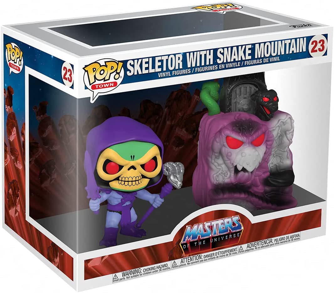 Funko Pop! Town Retro Toys: Masters of The Universe - Skeletor with Snake Mountain Figure - Fundom