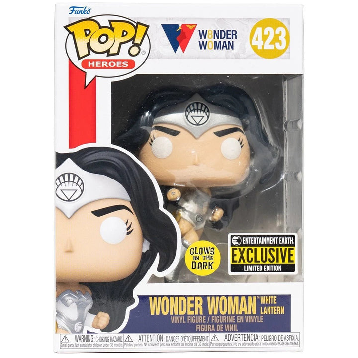 Funko Pop! Wonder Woman 80th Anniversary White Lantern Glow Exclusive Vinyl Figure - Fundom