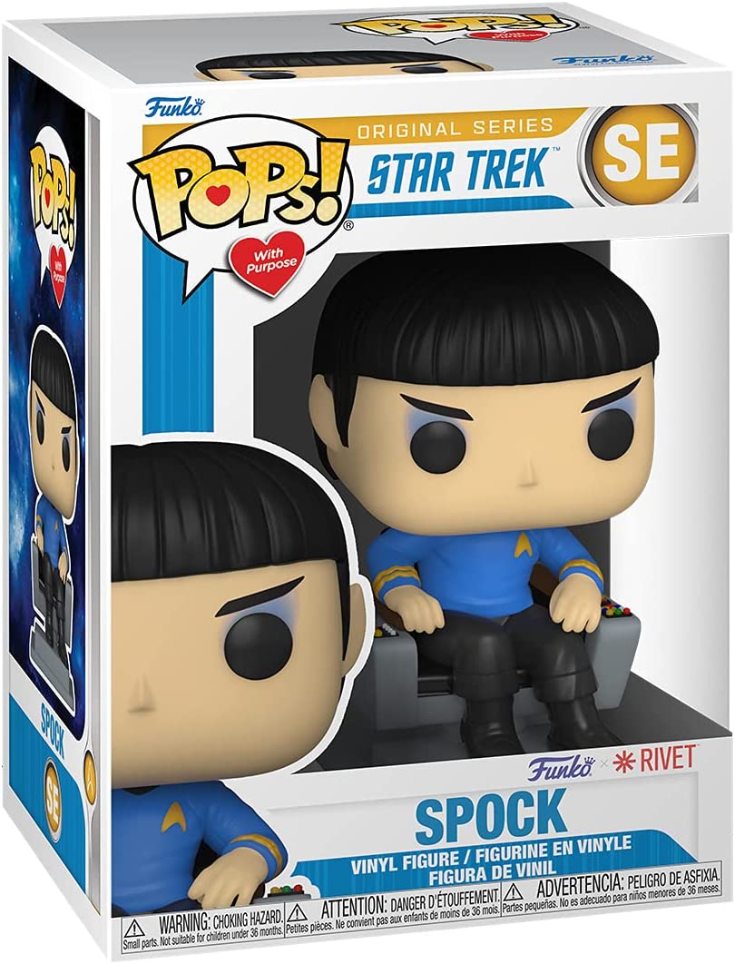 Funko Pops! With Purpose Rivet TV: Star Trek - Spock in Chair - Fundom