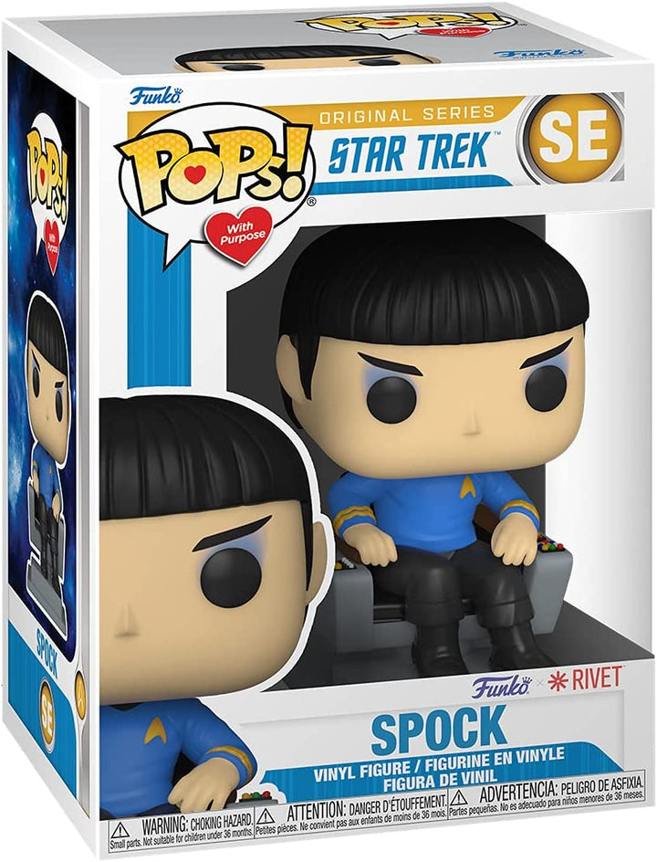Funko Pops! With Purpose Rivet TV: Star Trek - Spock in Chair - Fundom
