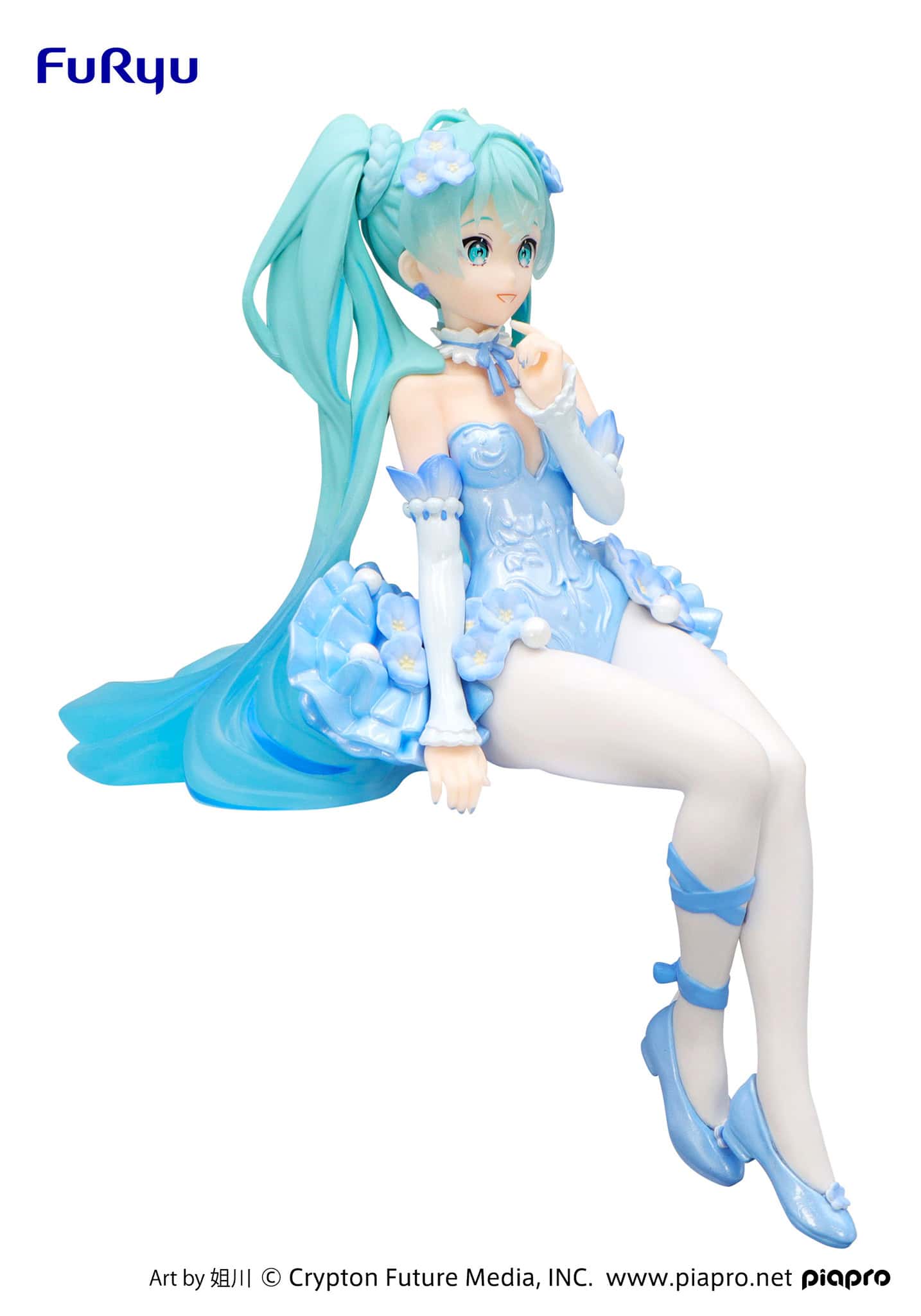 FuRyu - Hatsune Miku Flower Fairy Nemophila Pail Blue Color Version Noodle Stopper Figure - Fundom