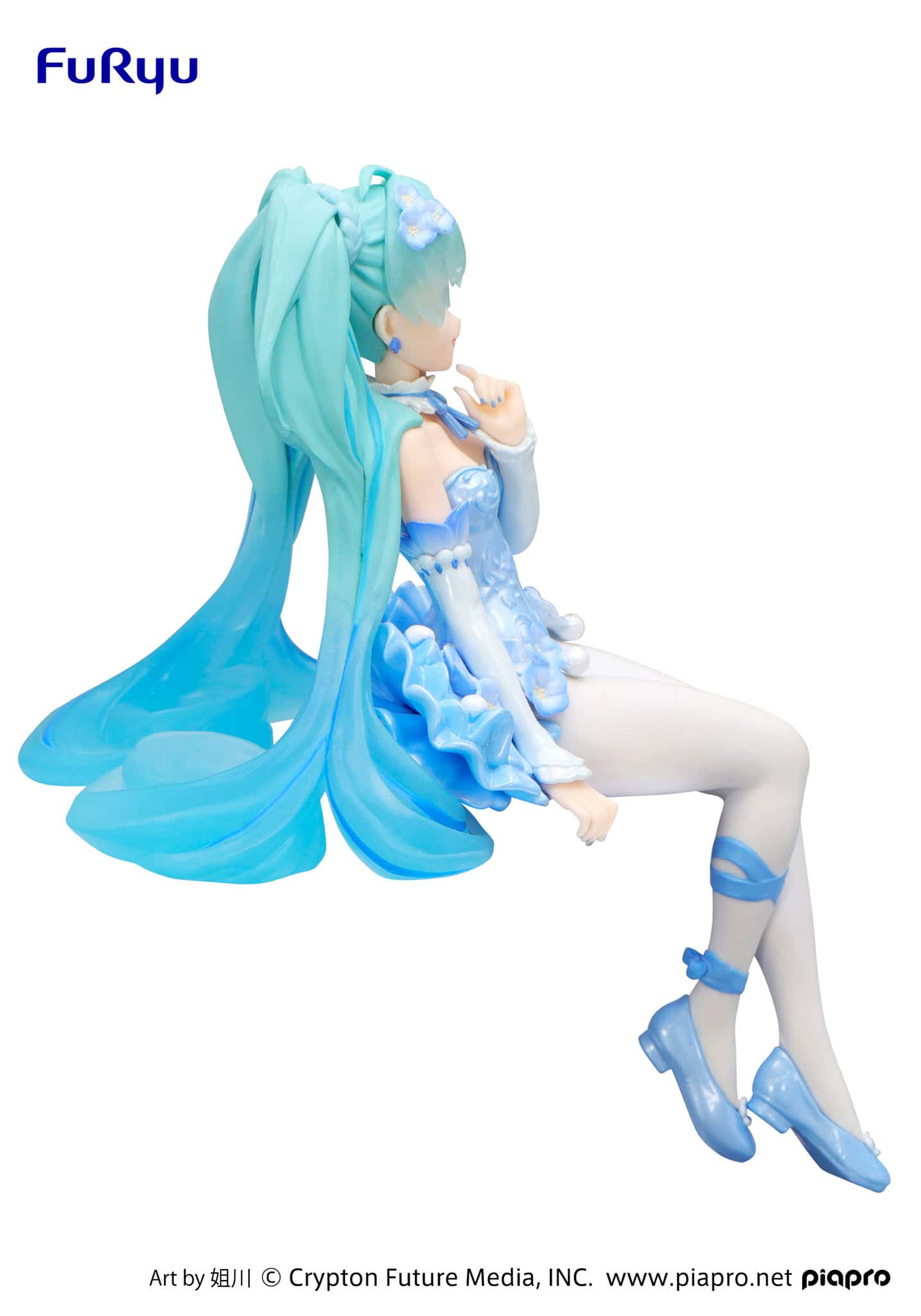 FuRyu - Hatsune Miku Flower Fairy Nemophila Pail Blue Color Version Noodle Stopper Figure - Fundom