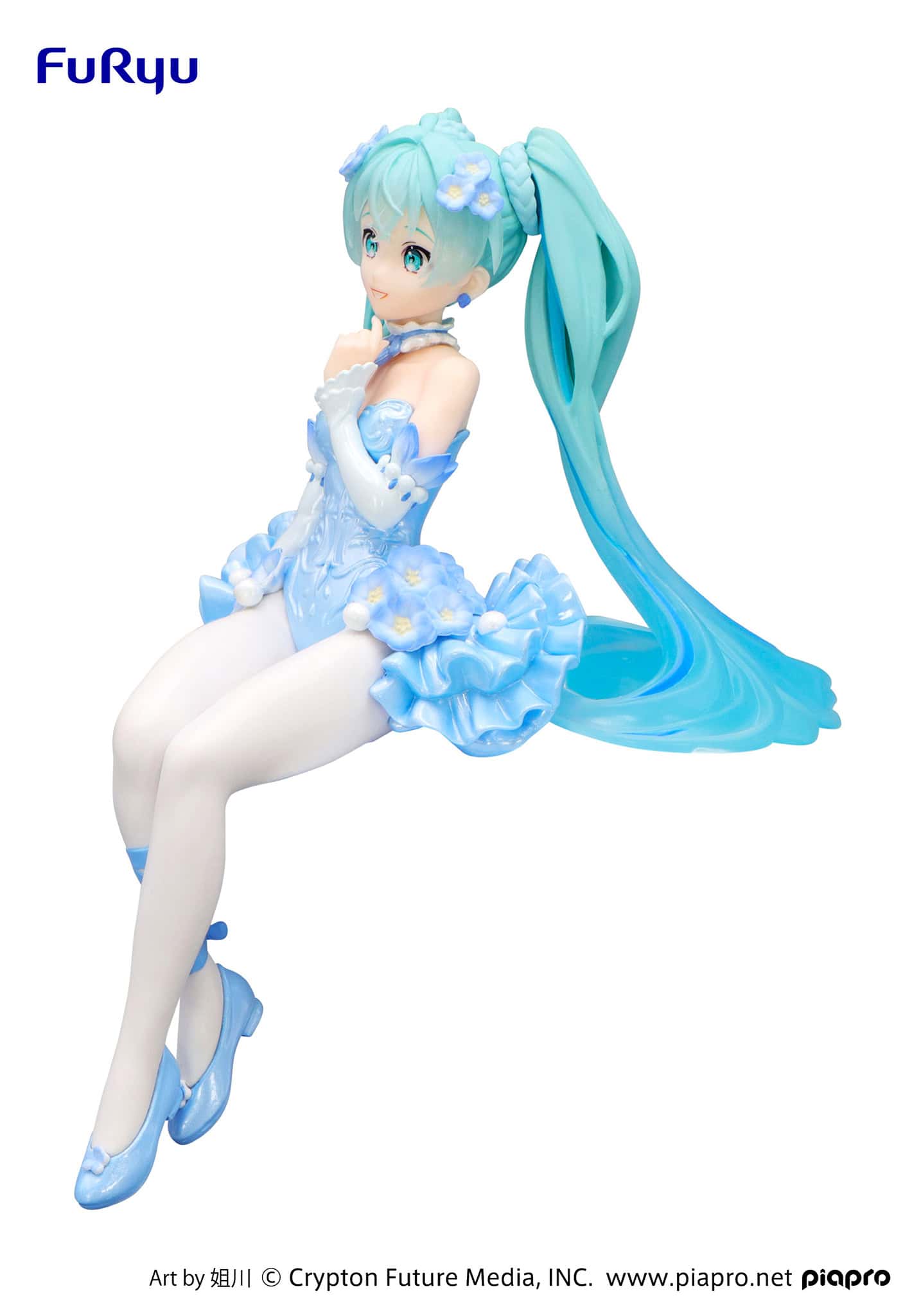 FuRyu - Hatsune Miku Flower Fairy Nemophila Pail Blue Color Version Noodle Stopper Figure - Fundom