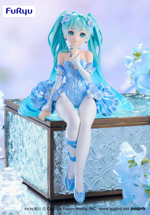 FuRyu - Hatsune Miku Flower Fairy Nemophila Pail Blue Color Version Noodle Stopper Figure - Fundom