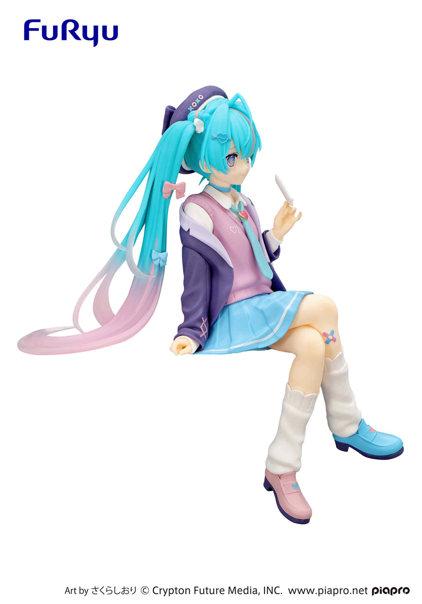 FuRyu - Hatsune Miku Love Blazer Navy Color Version Noodle Stopper Figure - Fundom