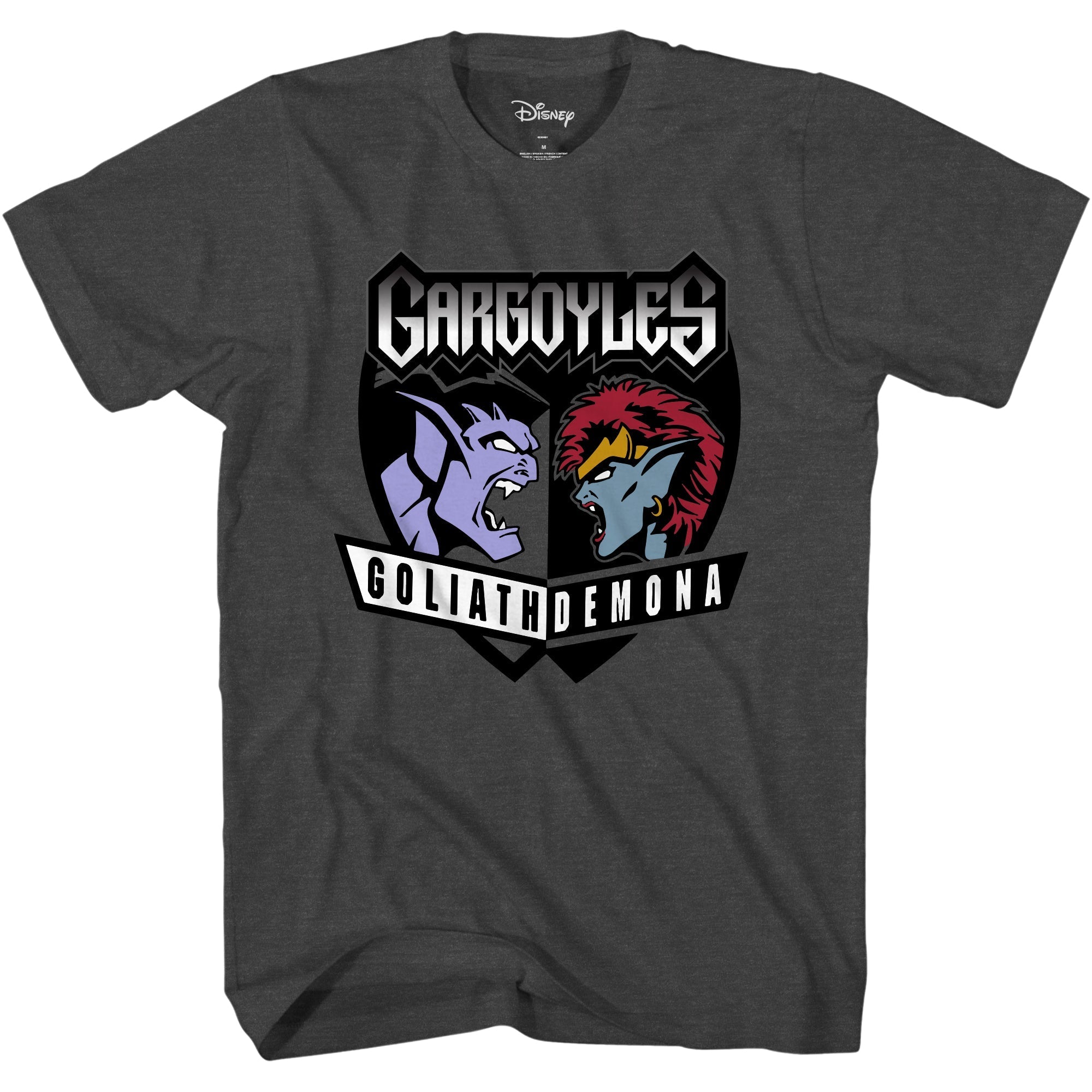 Gargoyles Fight Goliath Vs Demona Disney 90's Retro Cartoon Adult T-Shirt - Fundom