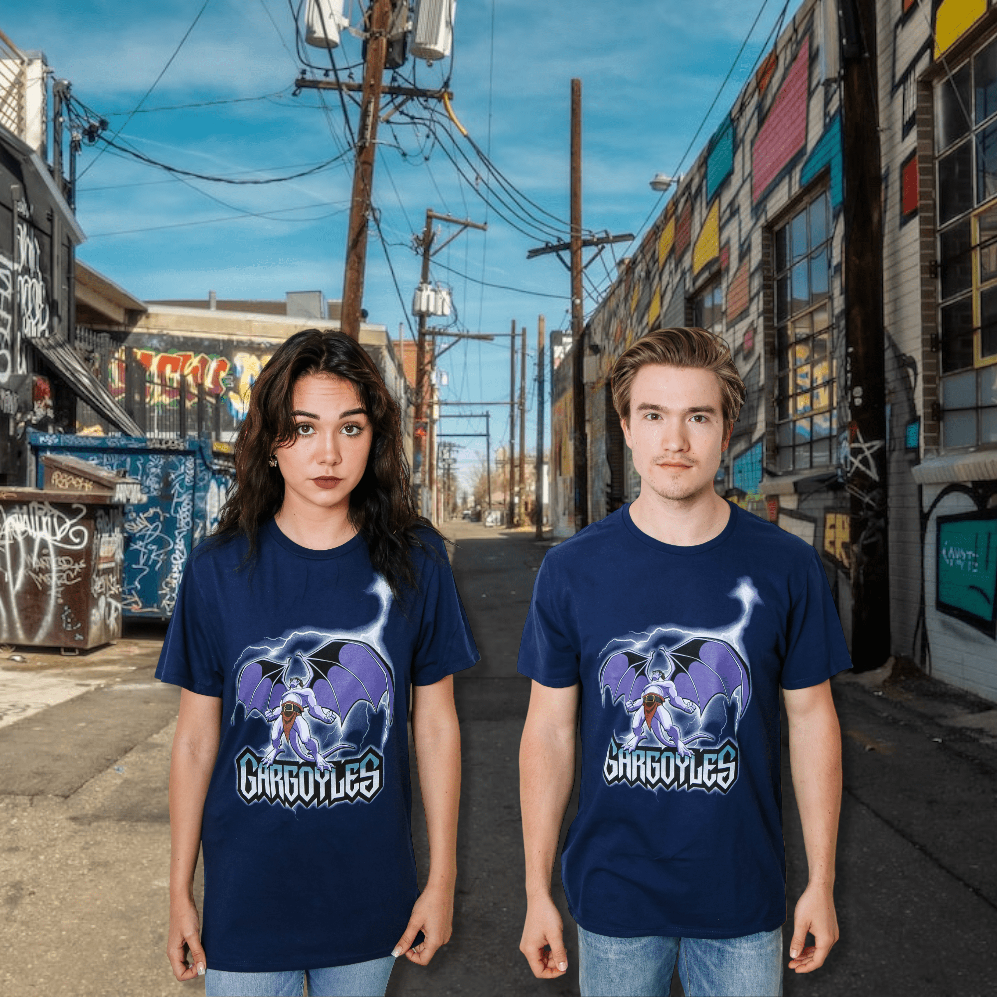 Gargoyles Goliath Thunder Disney 90's Retro Cartoon Adult T-Shirt - Fundom