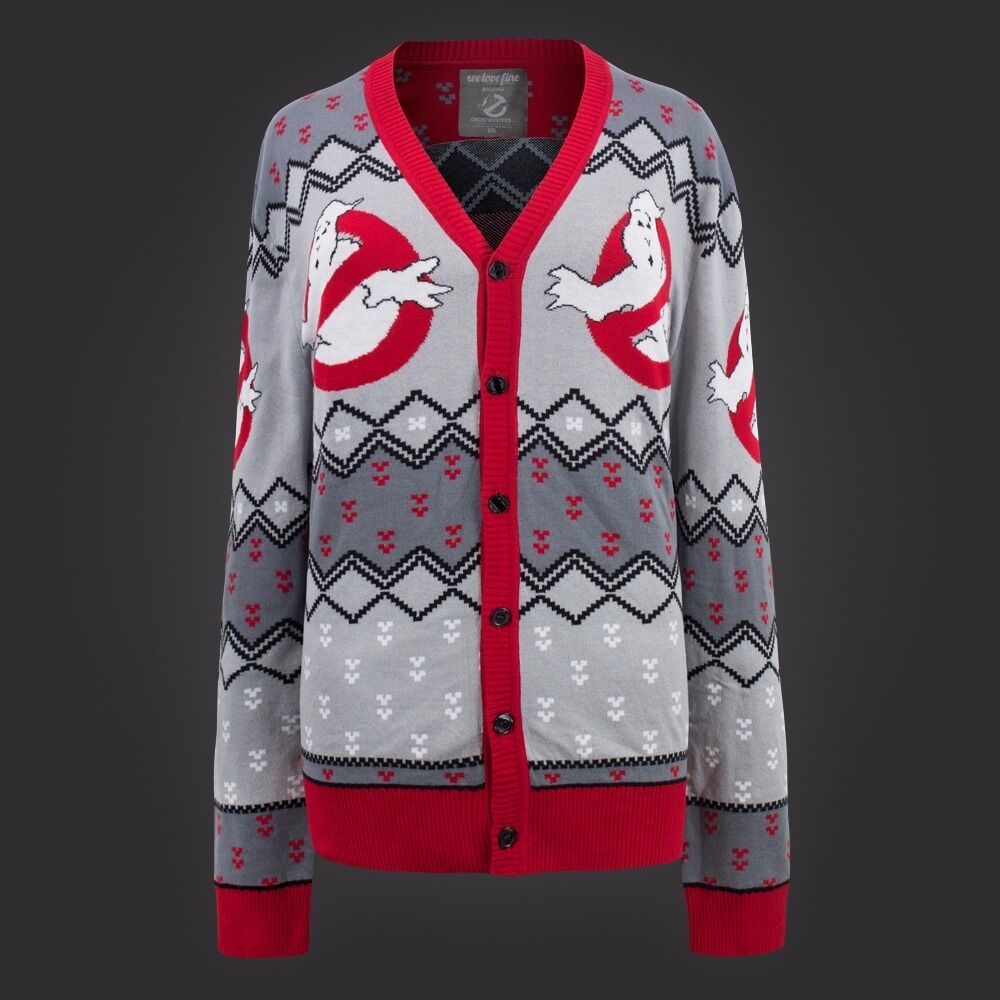 Ghostbusters Logo Boyfriend Cardigan Sweater - Fundom