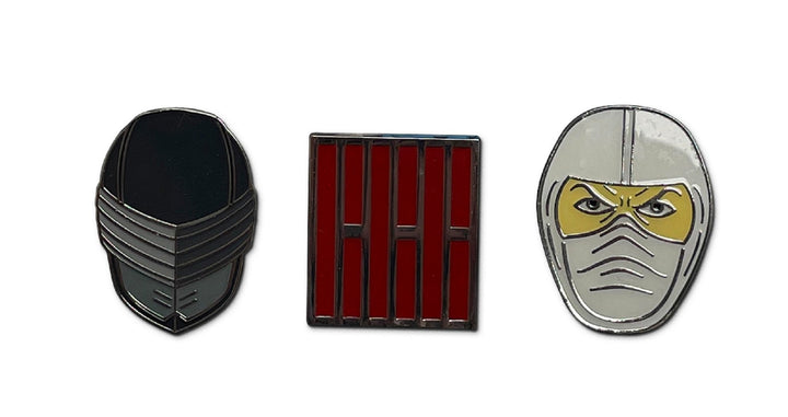 G.I. Joe Arashikage Clan Symbol Snake Eyes Storm Shadow Enamel Pin 3 Pack Set - Fundom