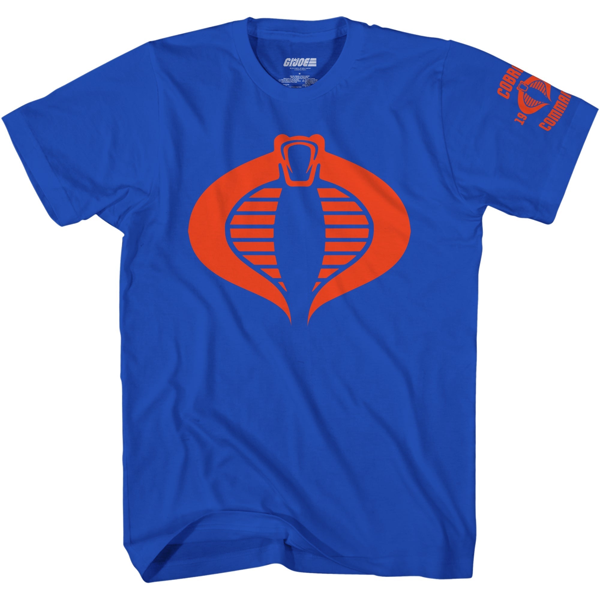 G.I. Joe Cobra Army Logo 1982 Blue Adult T Shirt - Fundom