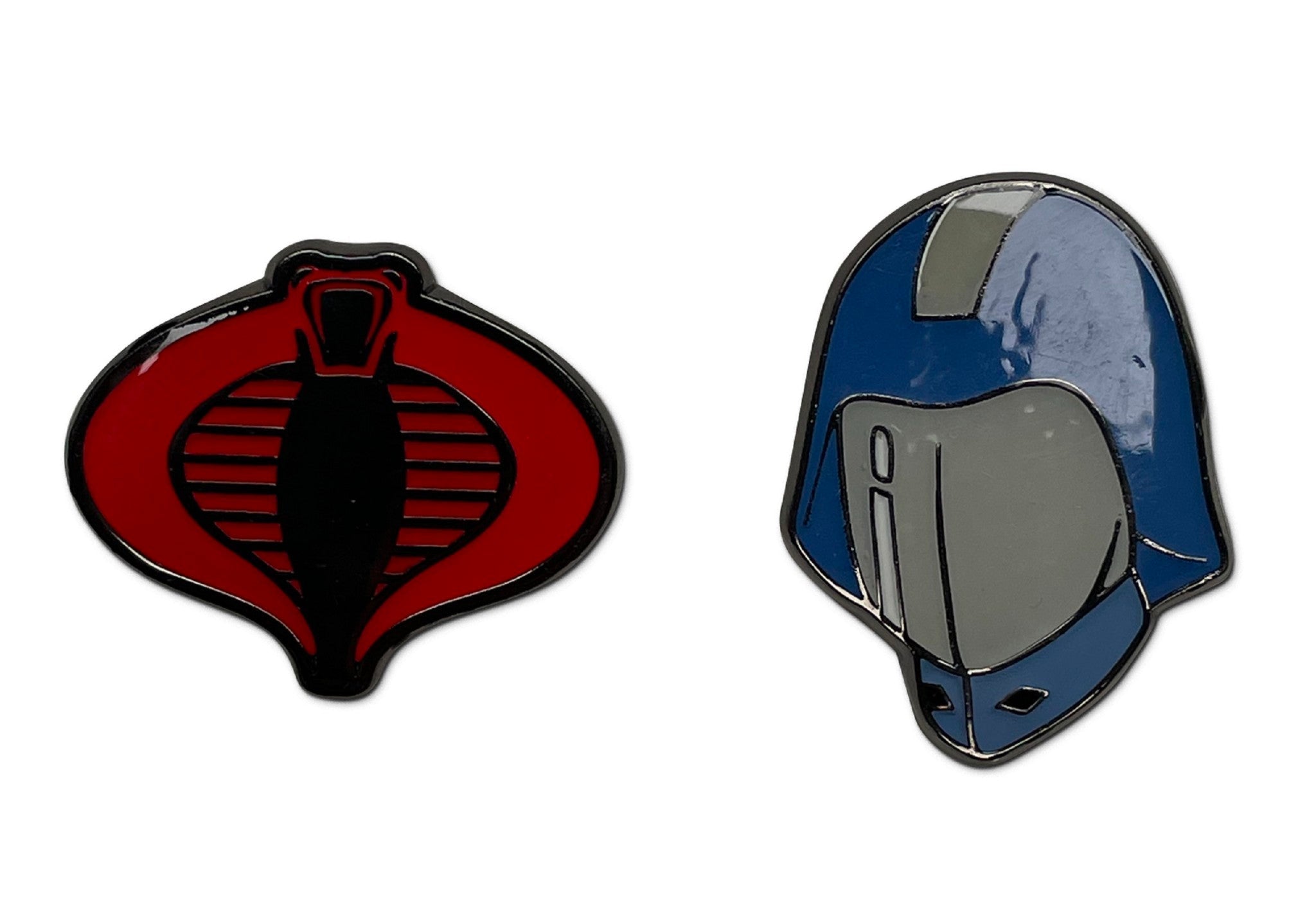 G.I. Joe Cobra Symbol Classic Cobra Commander Enamel Pin 2 Pack Set - Fundom