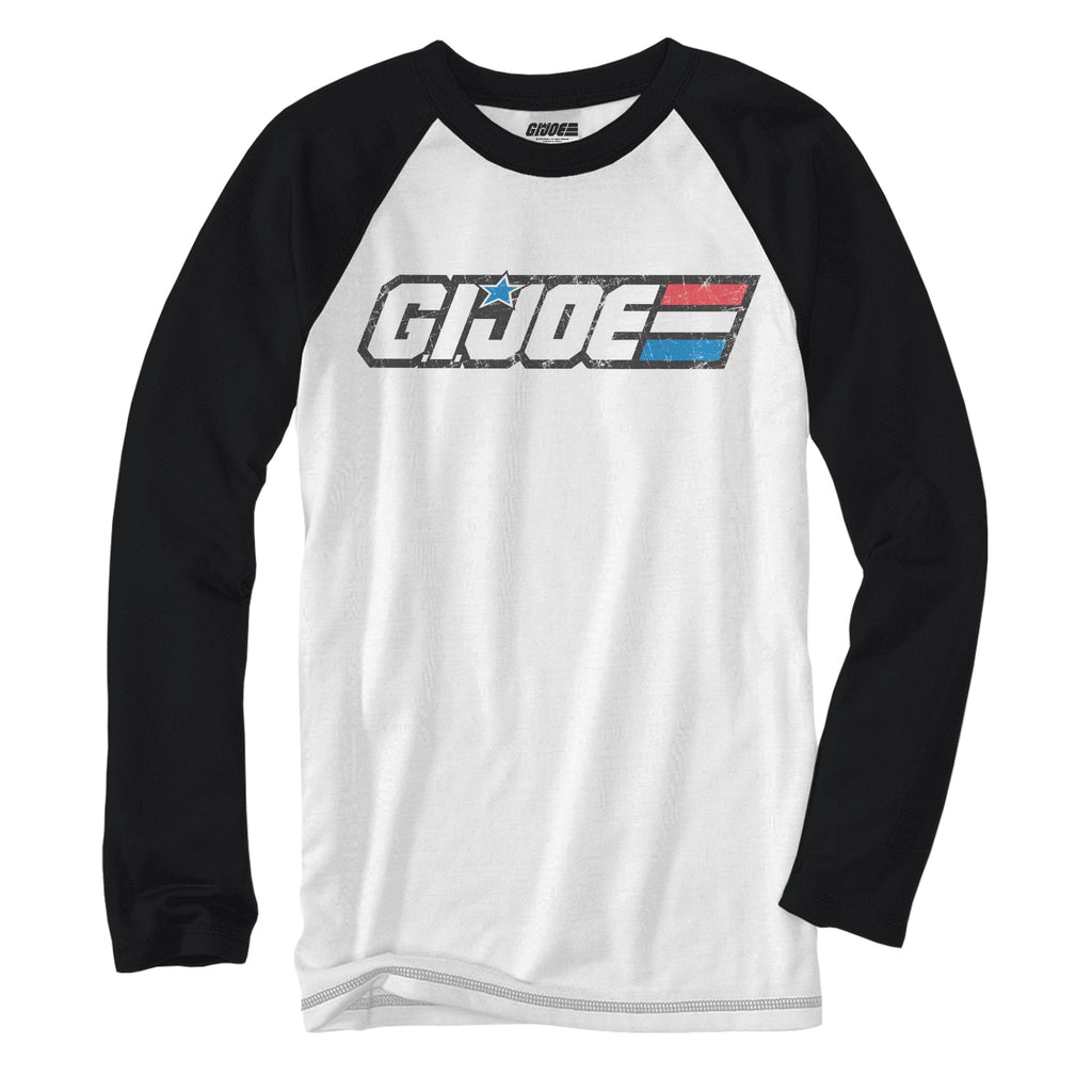 G.I.Joe Logo 80's Yo Joe! Baseball Raglan Style Adult T-Shirt - Fundom