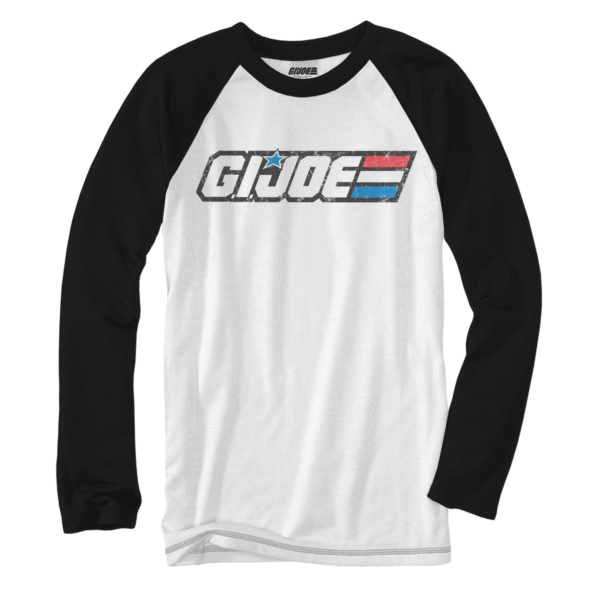 G.I.Joe Logo 80's Yo Joe! Baseball Raglan Style Adult T-Shirt - Fundom