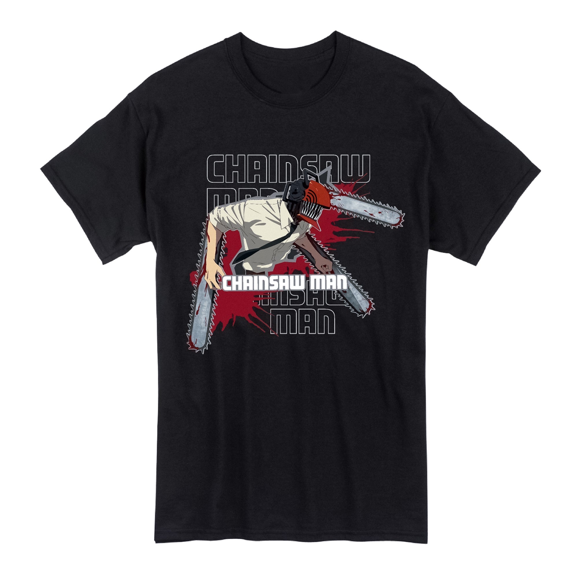 Great Eastern Entertainment Chainsaw Man - Fighting Position Adult Men T-Shirt - Fundom