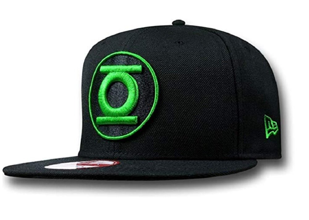 Green Lantern Symbol Black 9FIFTY New Era Snapback Cap Hat - Fundom