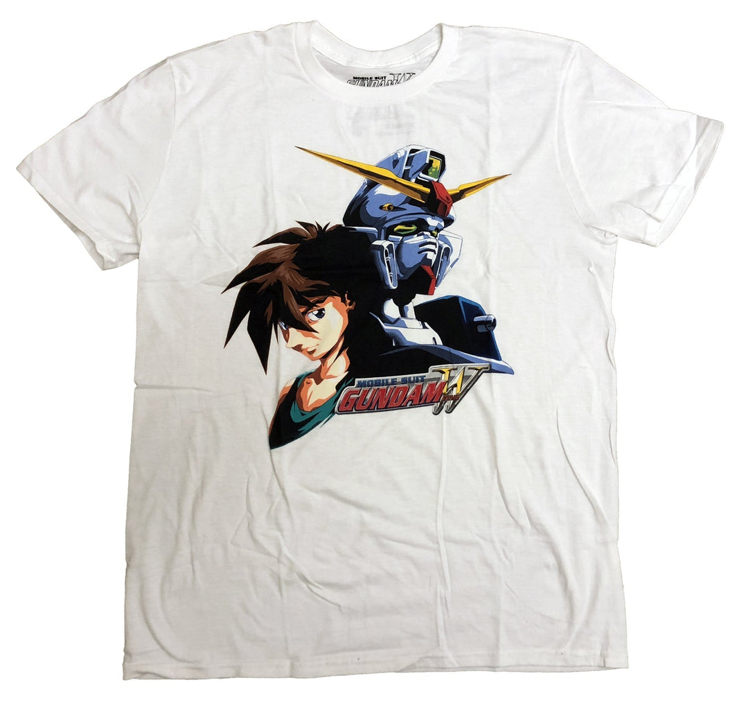 Gundam Wing Heero And Gundam Adult T-Shirt - Fundom