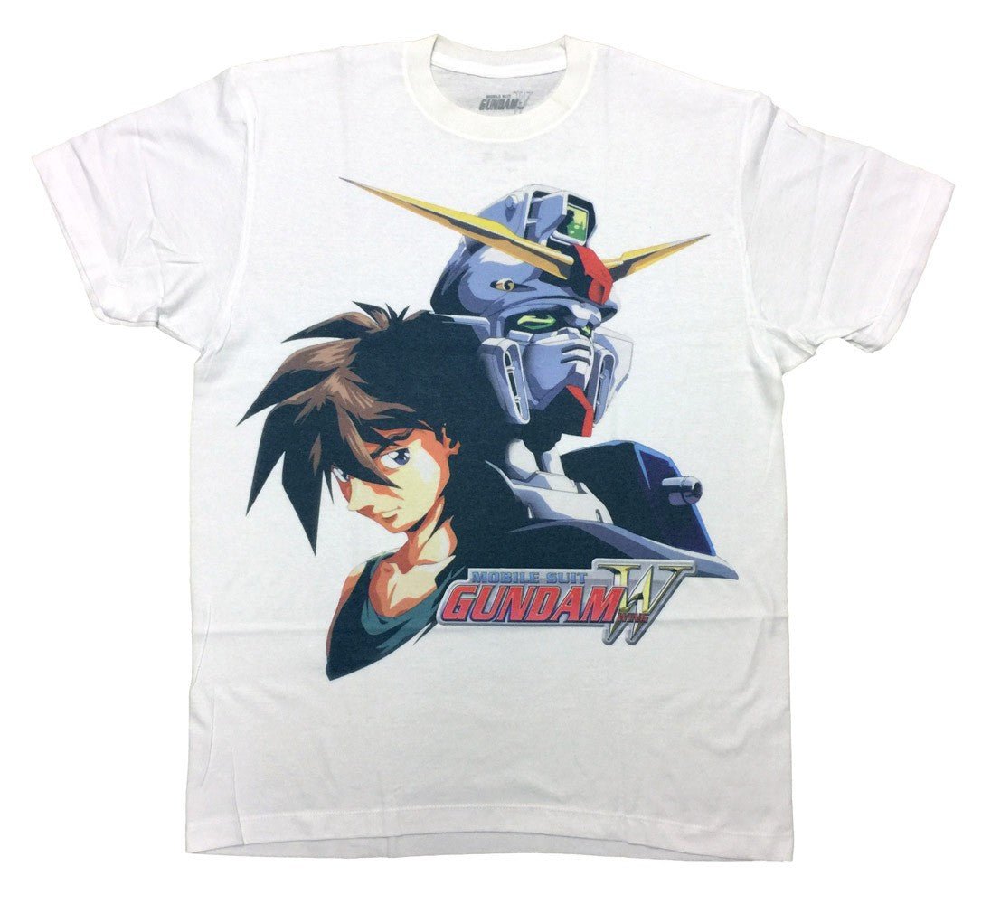 Gundam Wing Heero And Gundam Anime Adult T-Shirt - Fundom