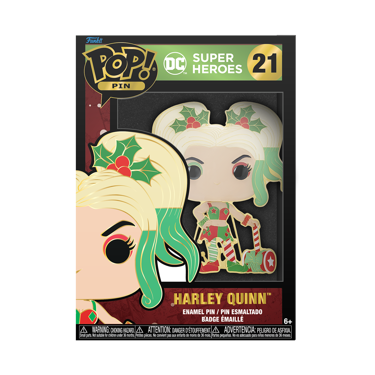 Funko Pop! Pins: DC Super Heroes Holiday - Harley Quinn