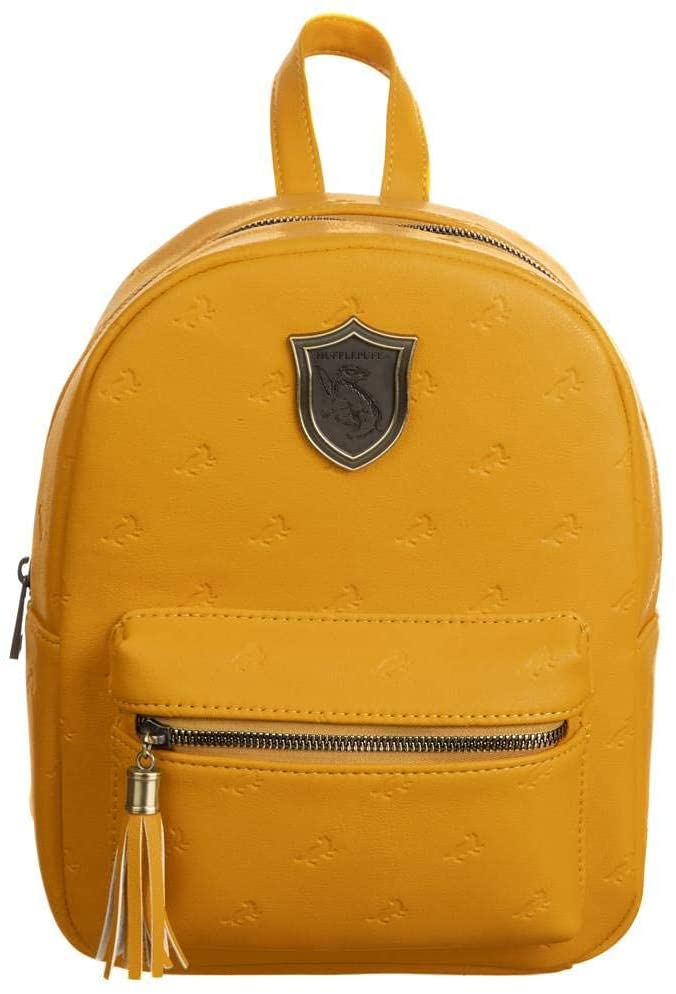 Harry Potter Hogwarts Hufflepuff Faux Leather Mini Backpack Bag - Fundom