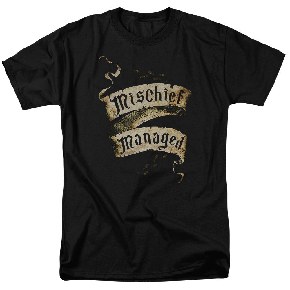 Harry Potter Mischief Managed Adult T-Shirt - Fundom