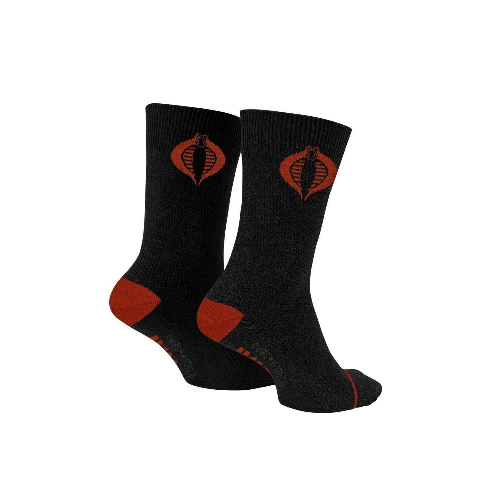 Hasbro G.I. Joe Cobra Symbol Black and Red Crew Socks - Fundom