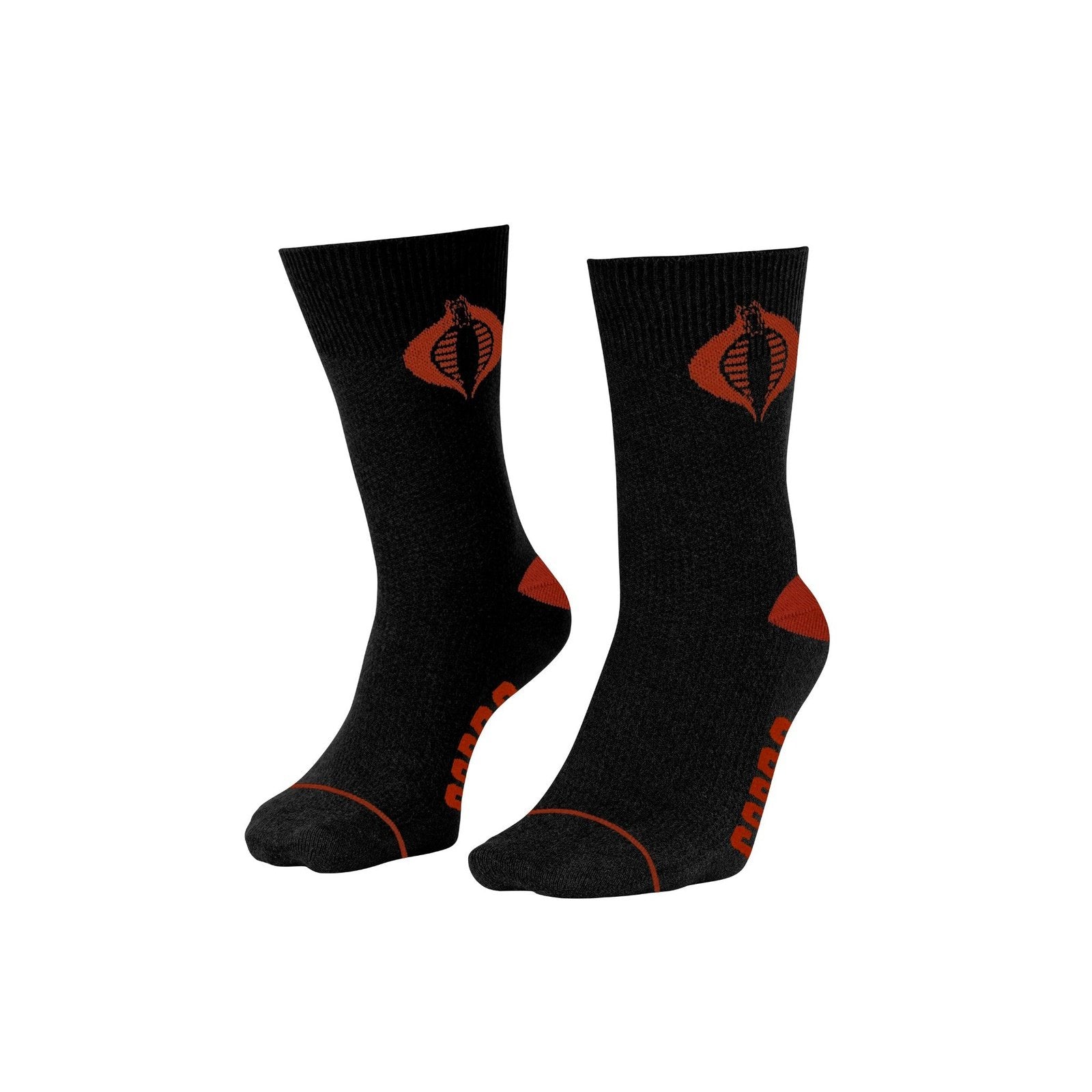 Hasbro G.I. Joe Cobra Symbol Black and Red Crew Socks - Fundom