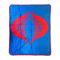 Hasbro G.I. Joe Cobra Symbol Blue 80's Cartoon Throw Blanket - Fundom