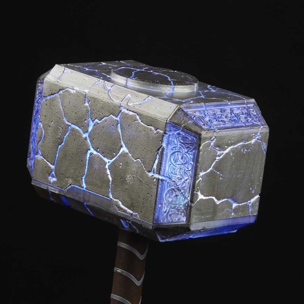 Hasbro Marvel Legends Series Thor Mjolnir Premium Electronic Roleplay Hammer with Lights and Sound FX - Fundom