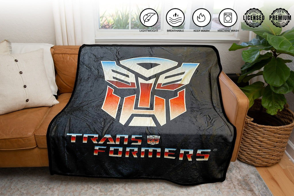 Hasbro Transformers Autobot Symbol 80's Cartoon Throw Blanket - Fundom