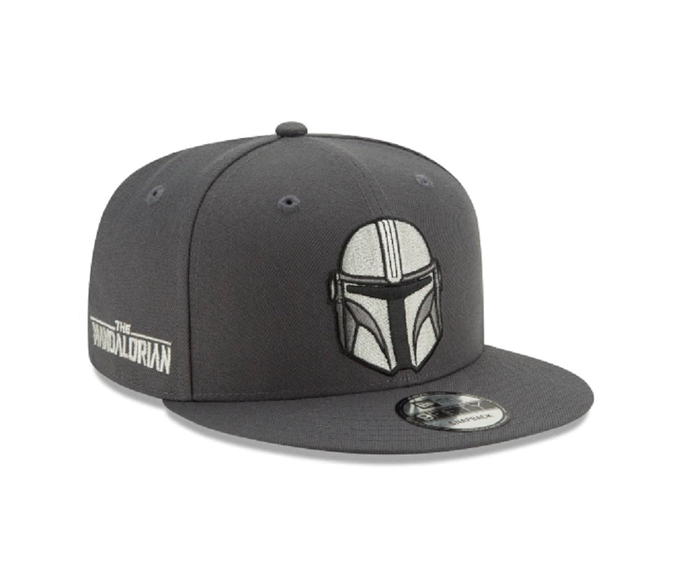 New Era Star Wars The Mandalorian Helmet Gray 9FIFTY Snapback Hat