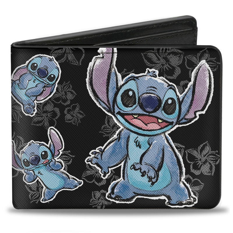 Disney Lilo & Stitch - Stitch Hibiscus Sketch Bifold Wallet