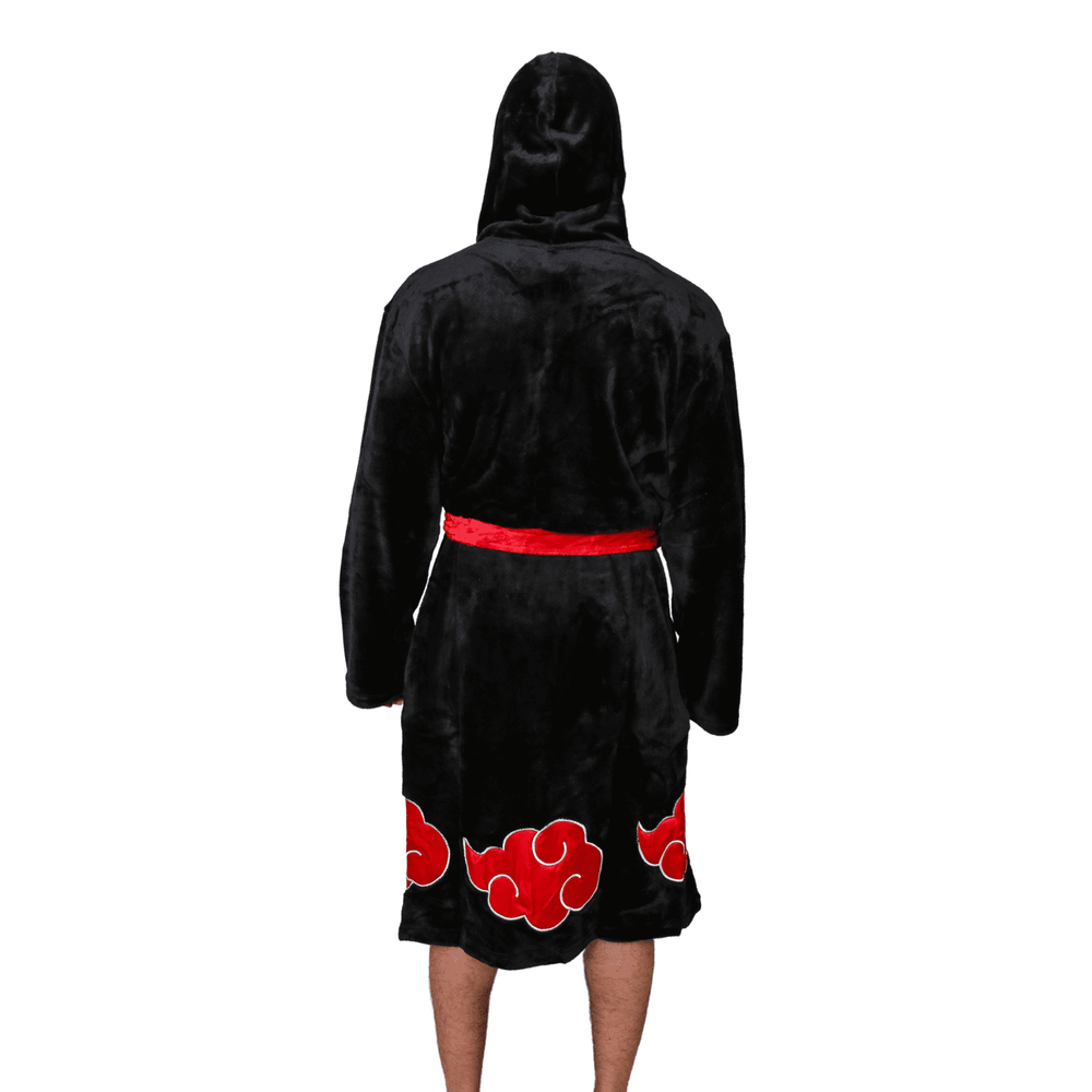 Naruto Shippuden Akatsuki Costume Bath Robe Fleece Anime Bathrobe