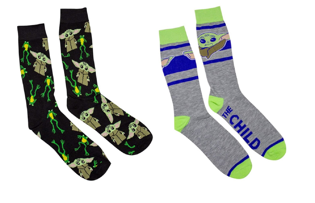 Star Wars The Mandalorian The Child With Frog 2-Pack Crew Socks