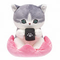 Mofusand Flower Bed Cat Plush 9"