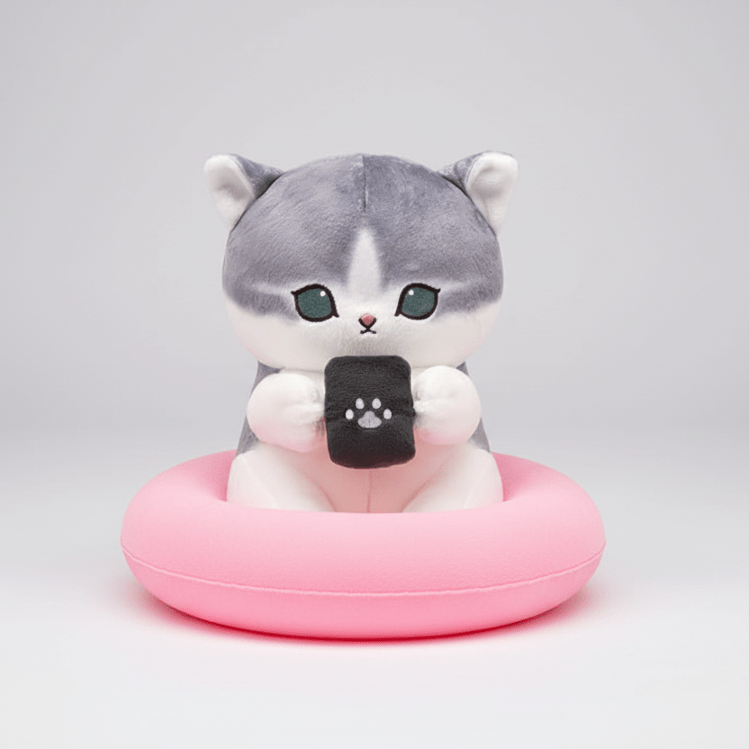 Mofusand Flower Bed Cat Plush 9" - Fundom
