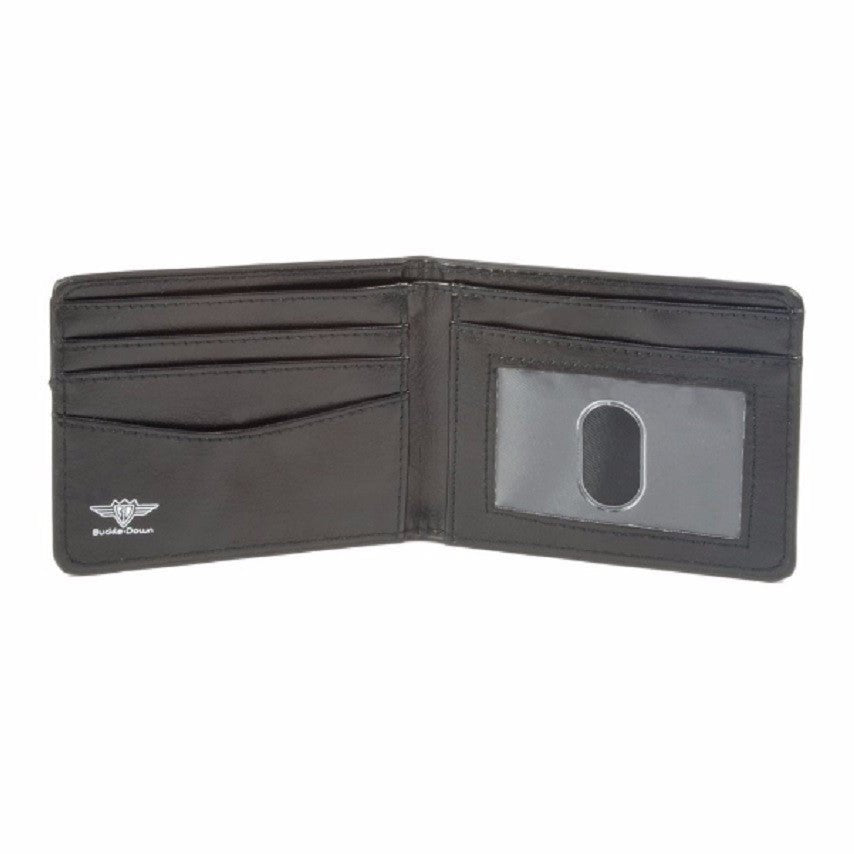 Punisher Marvel Comics White Skull Logo On Black Bi-Fold Wallet