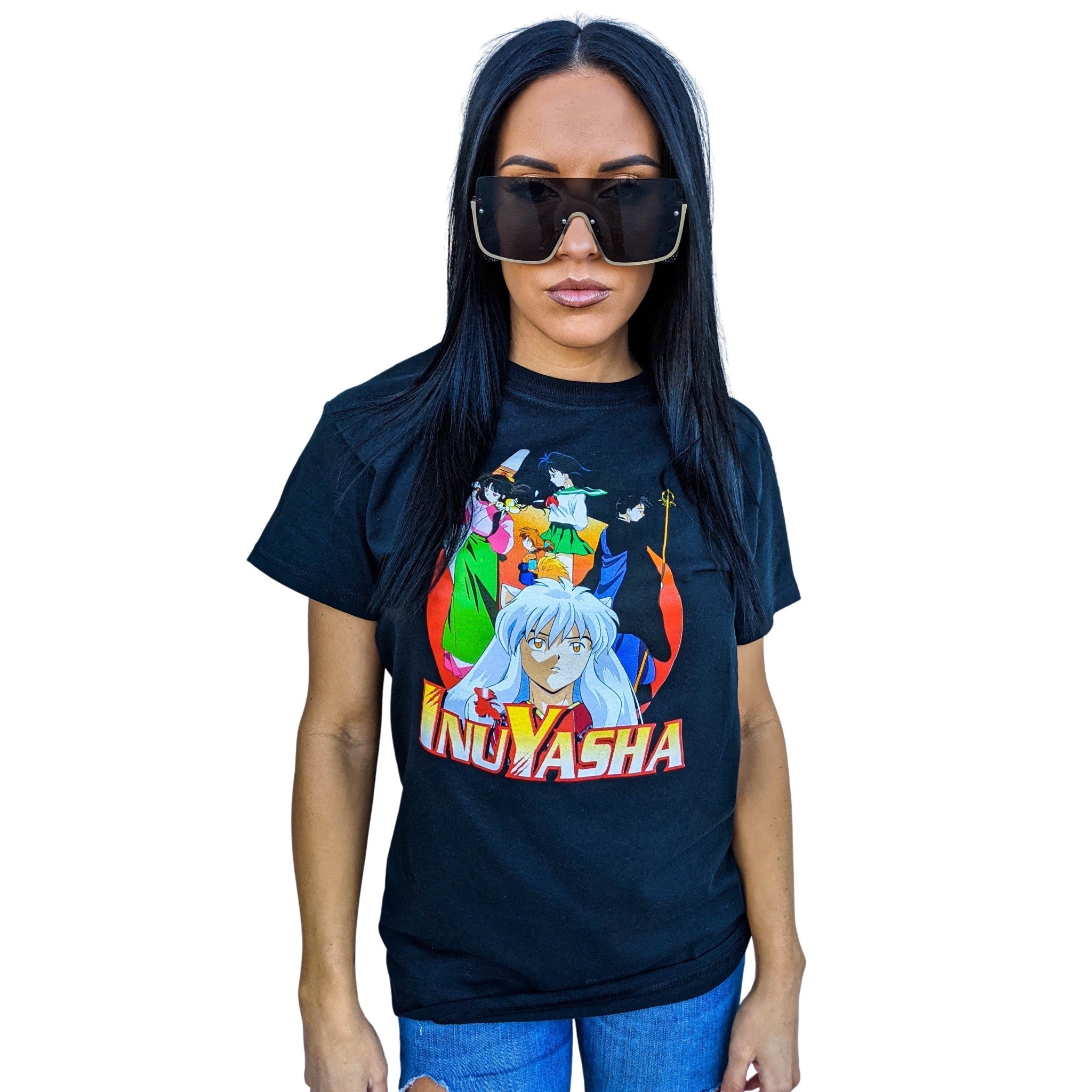 Inuyasha Group Anime Adult T-Shirt - Fundom