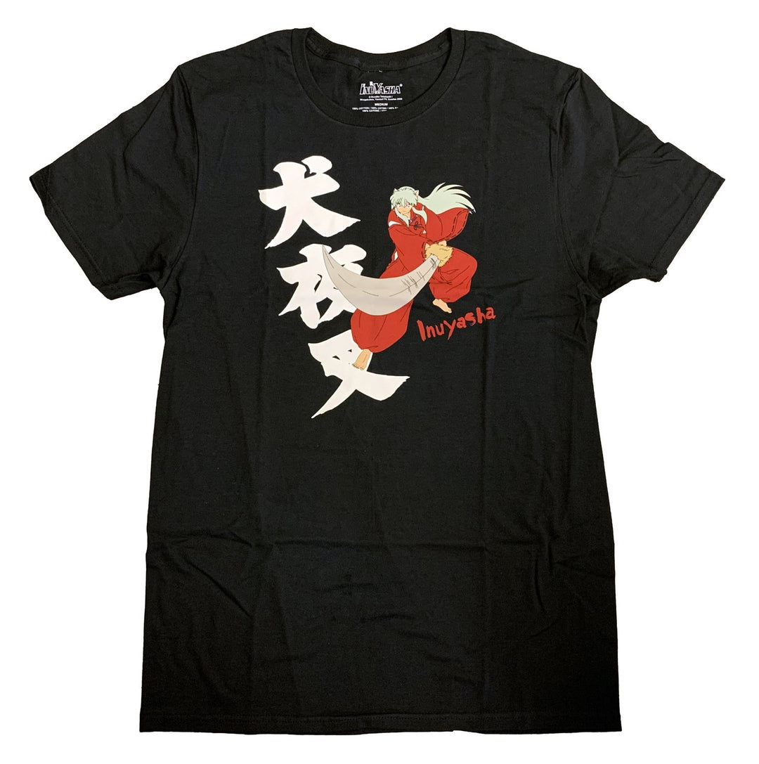 Inuyasha Slashing Tetsusaiga Anime Adult T Shirt - Fundom