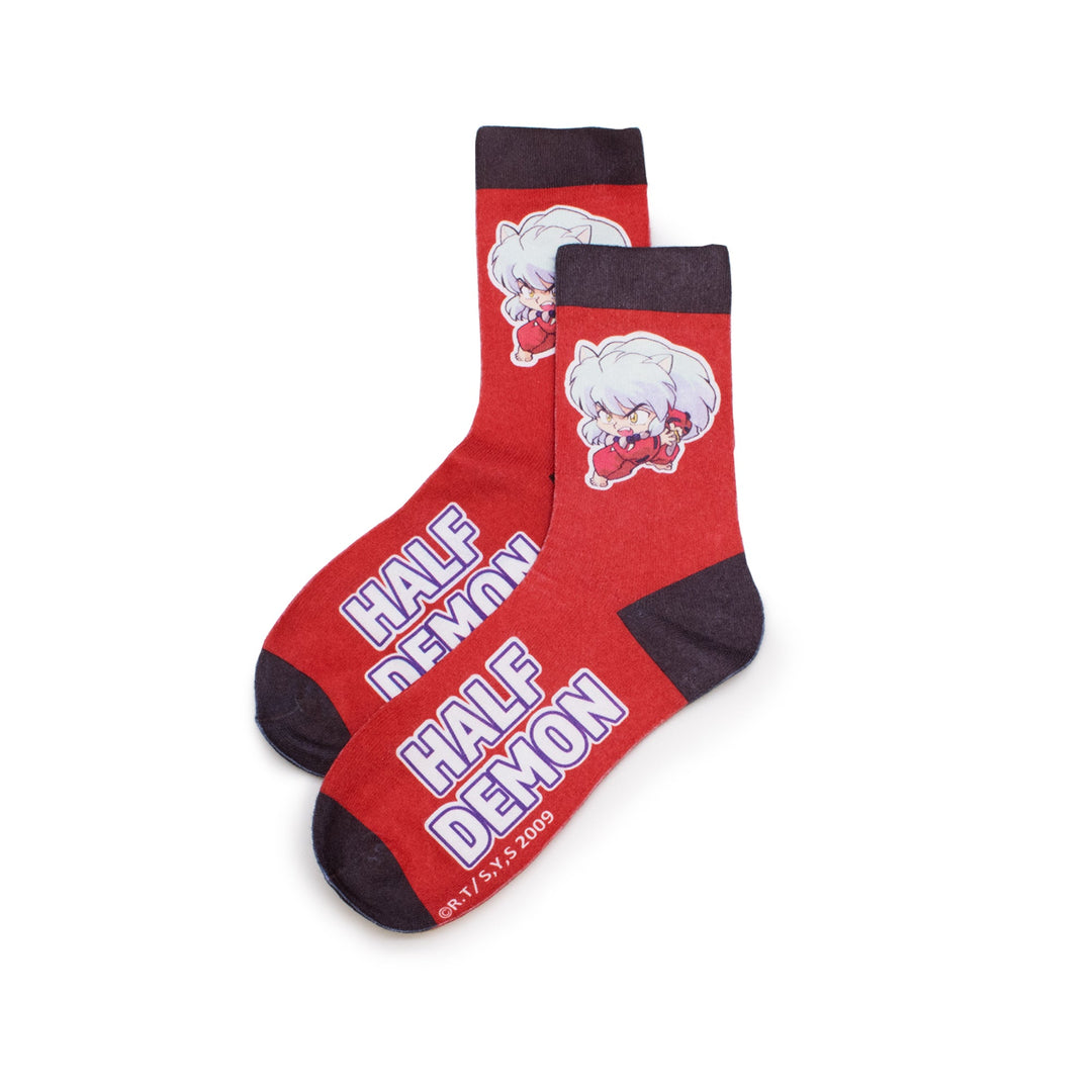 Inuyasha Half Demon Anime Crew Socks