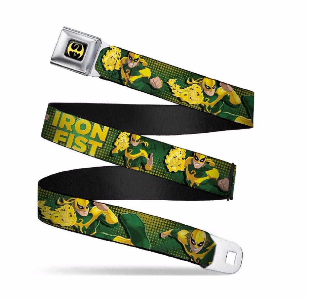 Iron Fist Action Pose Marvel Comics Seatbelt Belt - Fundom