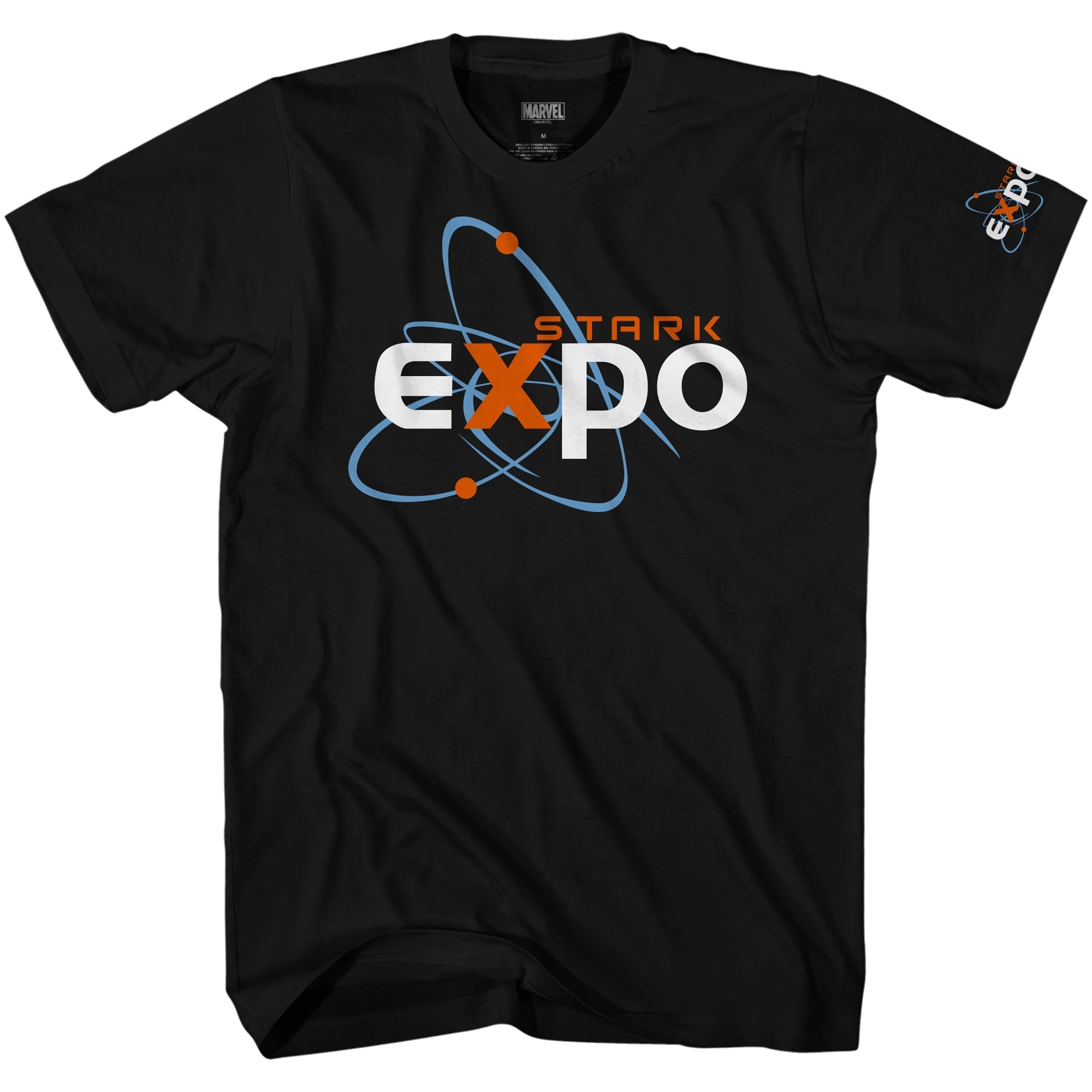Iron Man Stark Expo Logo Marvel Adult T Shirt - Fundom