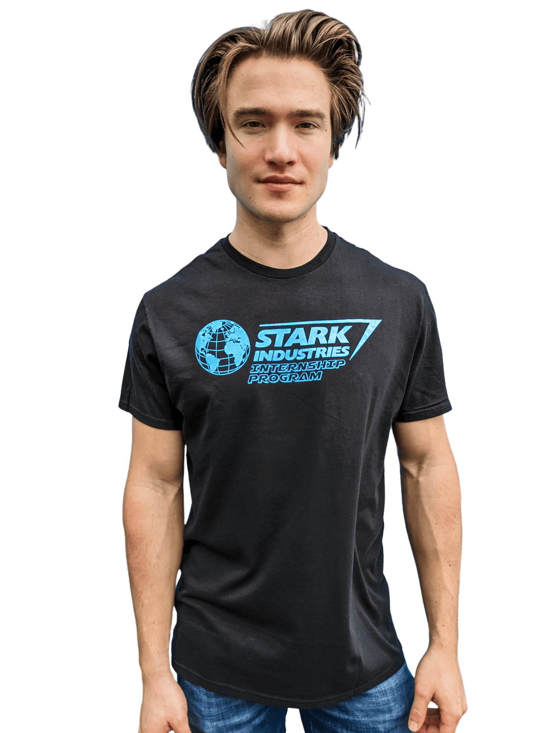 Iron Man Stark Industries Intern Marvel Adult T Shirt - Fundom